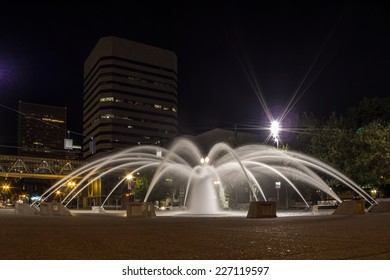 Fountain At Tom McCall Waterfront Park