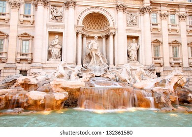 Fountain of Trevi in Rome, Italy, Europe.
