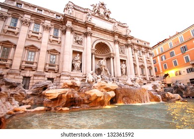 Fountain of Trevi in Rome, Italy, Europe.