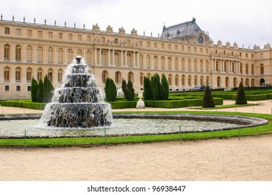  Fountain With Water In Castle Chateau Versailles