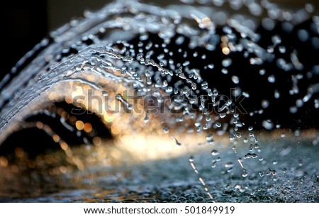 Fountain Water Spashing