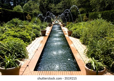 Fountains In Roundhay Park, Leeds, UK