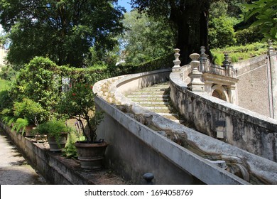 Fountains In Villa Deste Near By Rome Italy