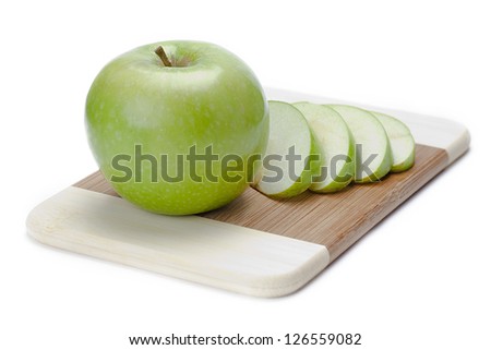 Similar – Image, Stock Photo Apple slice (with skin)