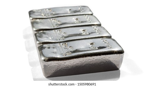 Four Cast Silver Bars Isolated On Stock Photo 1505980691 | Shutterstock