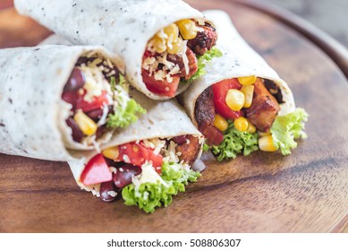 Four Chicken Burritos