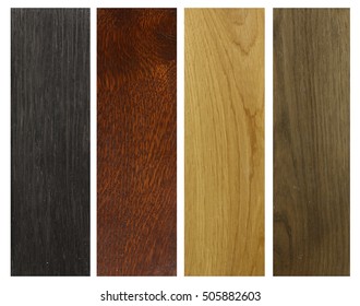 Four colors of wood