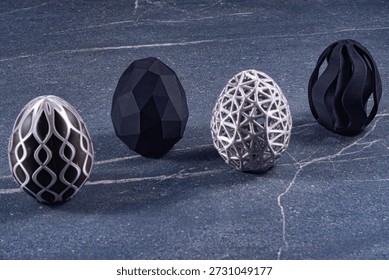 Four easter egg design collection
