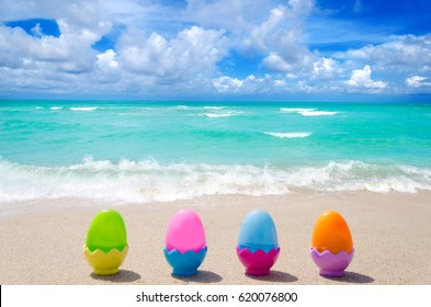 Flipflop On Beach Summer Vacation Travel Stock Photo 1663645825 ...