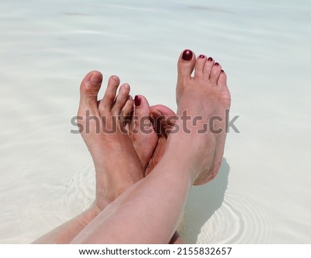 Similar – Image, Stock Photo differ:ent Ocean Lake Feet