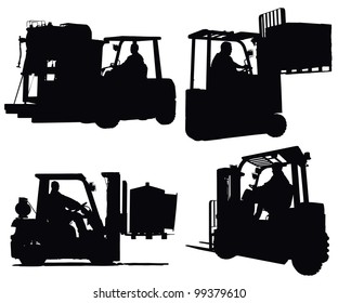 239 Forklift silhouette Stock Photos, Images & Photography | Shutterstock