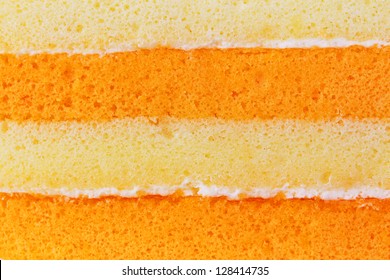four layers cake texture close up