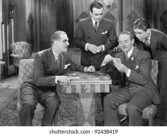 Four Men Playing Cards