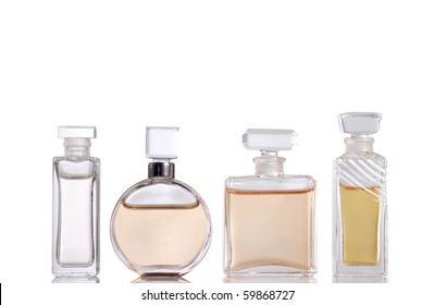Four Perfume bottles (with clipping paths)