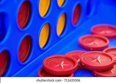 Four In A Row Game With Yellow And Red Discs Portugal 2016
