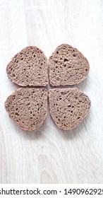 four slices of bread on the table 2
