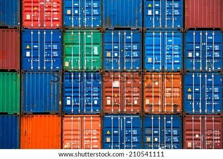 Similar – Image, Stock Photo 4 blue containers stacked on top of each other