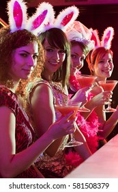 Four Young Women On Hen Night