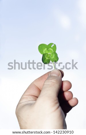 Similar – Image, Stock Photo lucky clover Leaf Positive