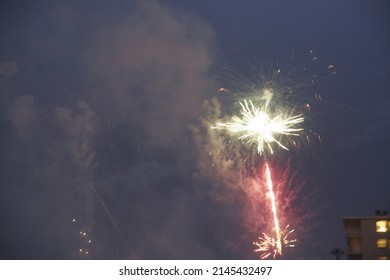 Fourth Of Jul Fireworks Near New Smyrna Beach Florida