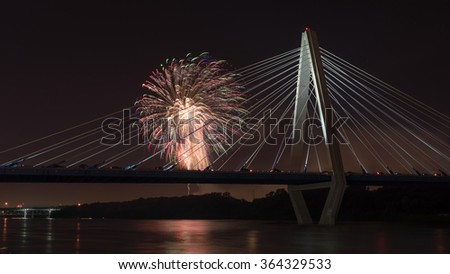Fourth of July at the Bond Bridge