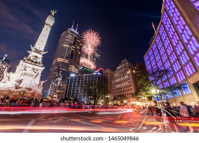 Fourth of July on Monument Circle, Downtown Indianapolis