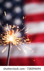 Fourth Of July Sparkler. 