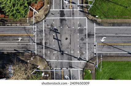 Four-way stop: Traffic Intersection. A simple four-way stop is the true embodiment of cinematic connections and turns. Giving the overall feel of a scene’s atmosphere more depth and realness.
