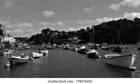 Fowey Estuary Cornwall Black & White