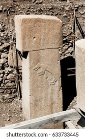 Fox Glyph On T-Stone At Gobekli Tepe, Turkey