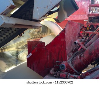 Frac Sand Being Offloaded 