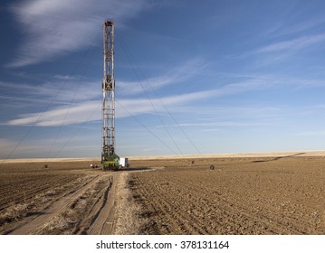 Fracking Rig In A Colorado Field