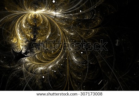 Fractal feathers background