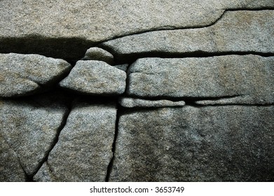 Fractured rock