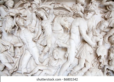 Stuc grecque stuc plâtre bas relief grand Grèce sculpture Greek image