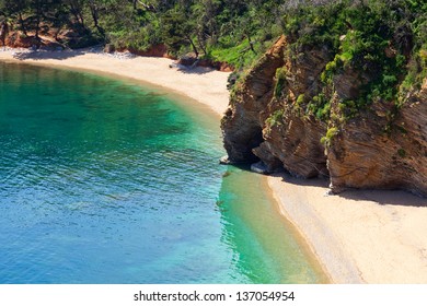 Fragment Of Beach  In Montenegro.