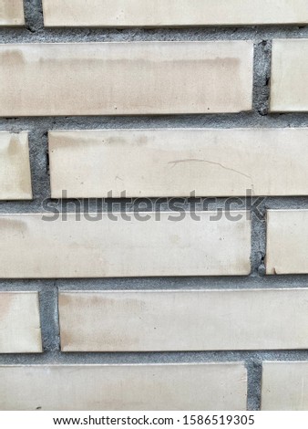 Fragment of a brick and cement wall