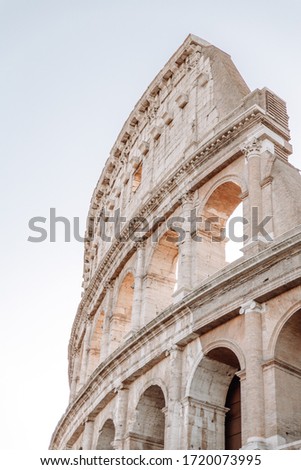 The fragment of Colosseum, Rome, Italy