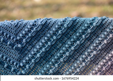 Fragment Of Crochet Shawl Close Up