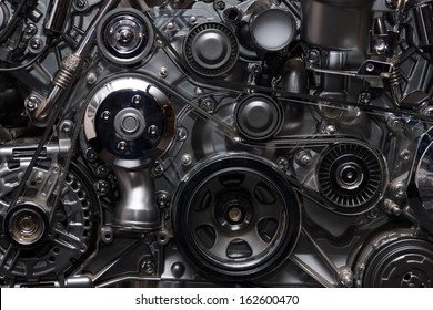 A fragment of the engine - Shutterstock ID 162600470