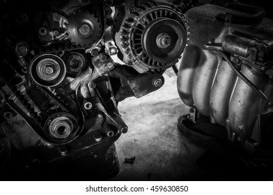 A fragment of the engine