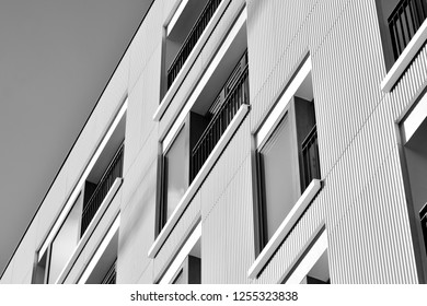 Urban Geometry Looking Building Modern Architecture Stock Photo ...