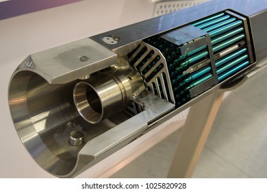 Fragment of a fuel rod element of a nuclear reactor - Shutterstock ID 1025820928