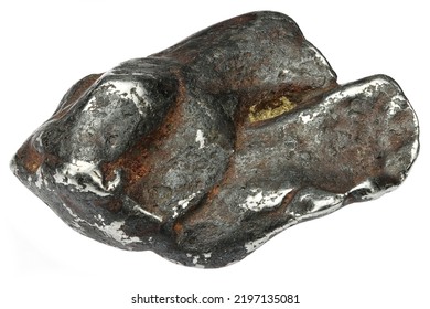 Fragment Of The Henbury Meteorite Isolated On White Background