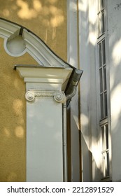 A Fragment Of The Historic Stucco Building Decor