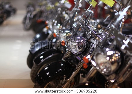 fragment of a motorcycle