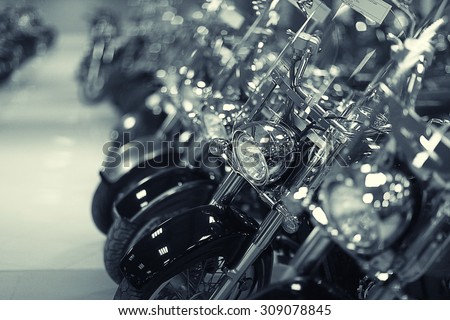 fragment of a motorcycle