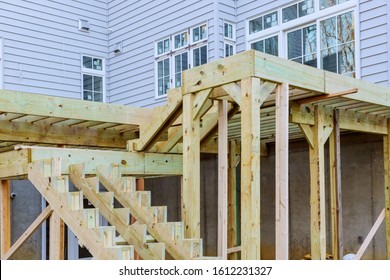 Fragment Planks Installing Wood Floor For Patio Deck With New Wooden Decking