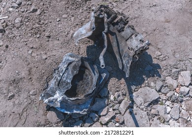 Fragment Russian Missile After Hitting Building Stock Photo 2172812291 ...