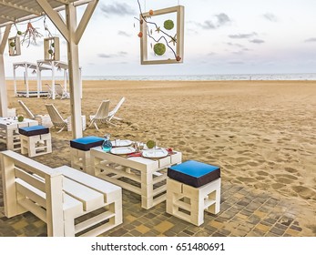 Fragment of a sandy beach on the Black Sea near Odessa, Ukraine. - Shutterstock ID 651480691